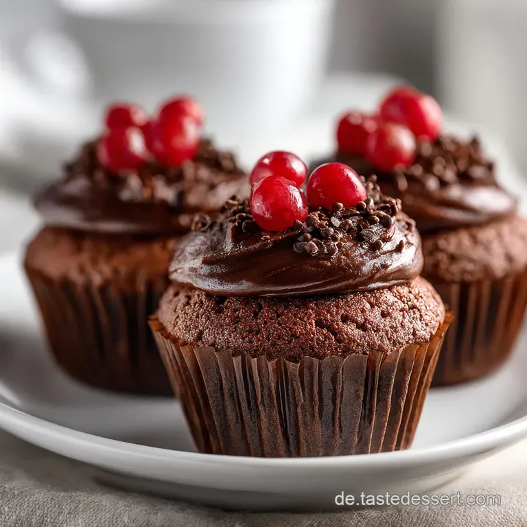 Weihnachts-Cupcake-Idee mit Schokolade: Saftig