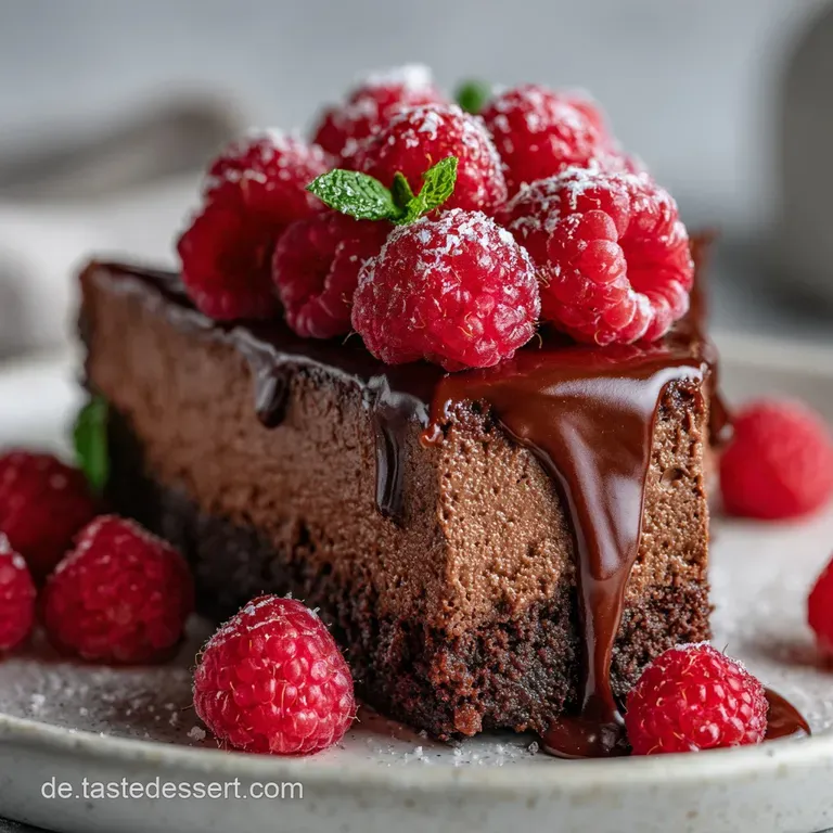 Perfekter Schokoladen-Himbeer-Tr&uuml;ffelkuchen Rezept