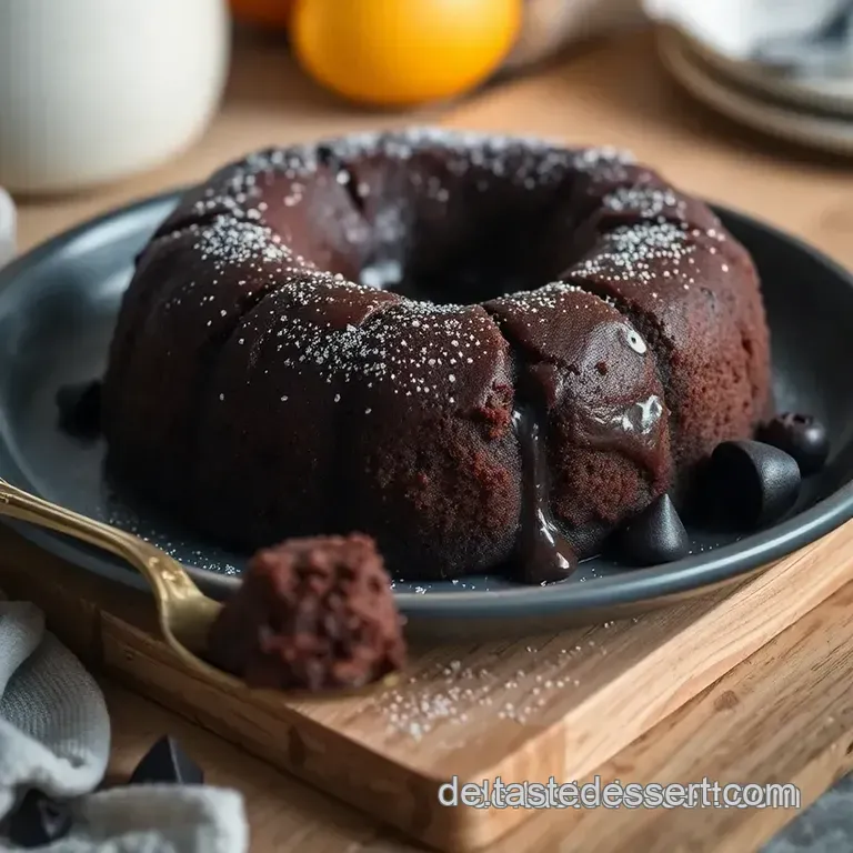 Schokoladenglut – Der klassische Lava Cake presentation