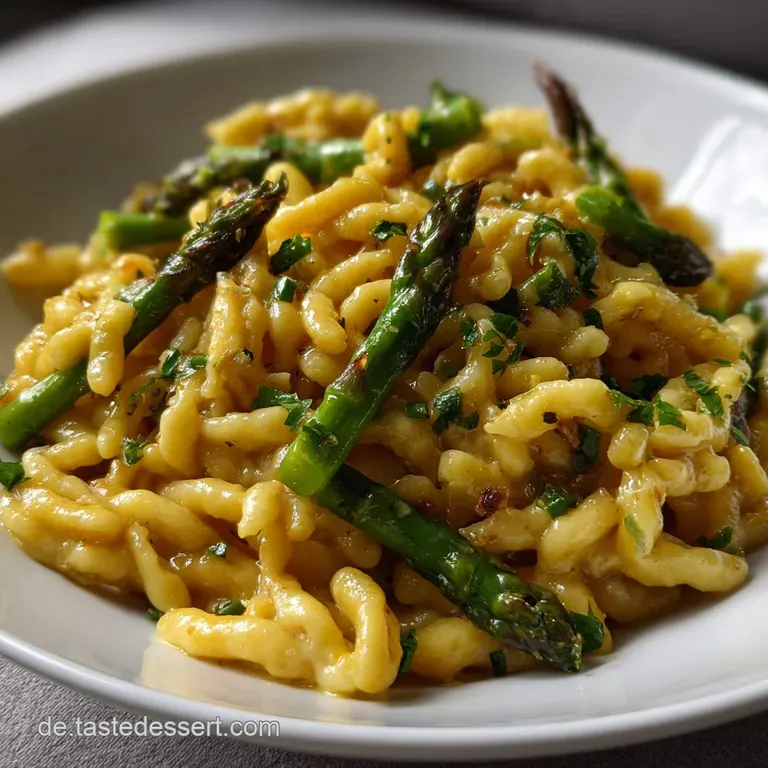 Cremige Schupfnudel Spargel Pfanne Feierabendrezept Schnell presentation