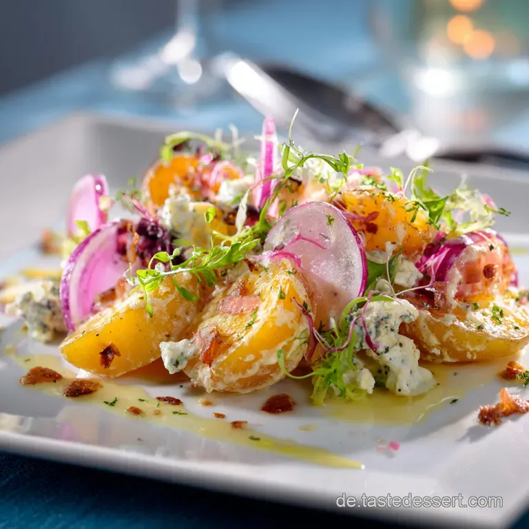 Omas Geheimnis S&uuml;ddeutscher Kartoffelsalat Mit Lauwarmer Br&uuml;hevinaigrette presentation