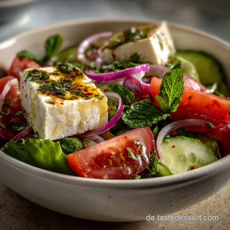 Erfrischendes Sommersalat-Dressing mit Feta und Naturjoghurt