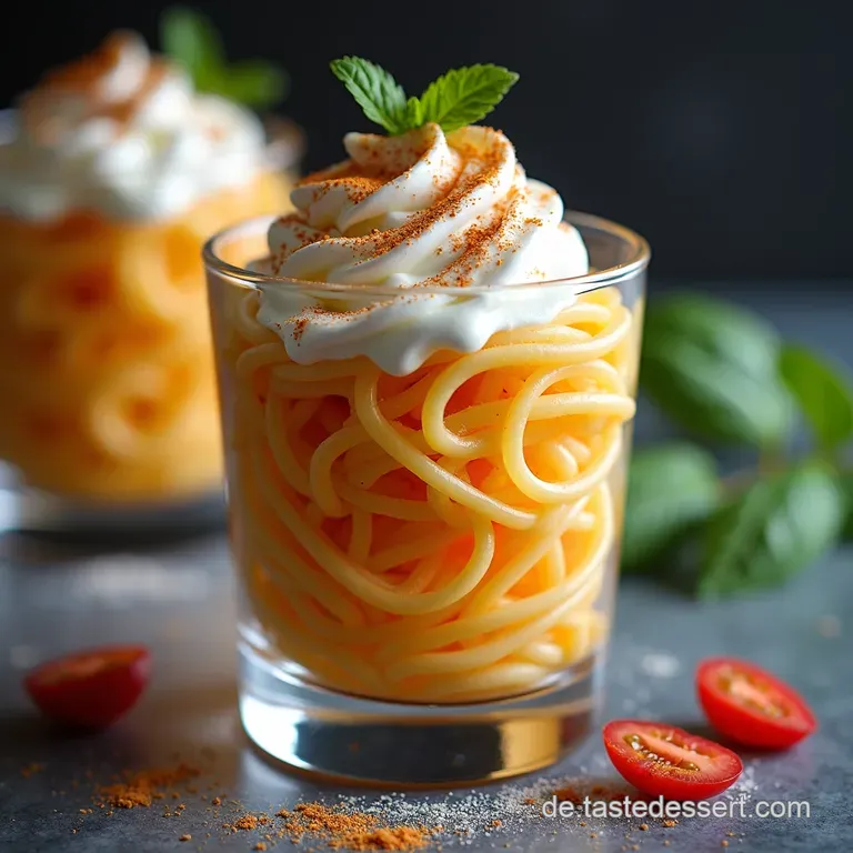 Spaghetti Eis Dessert im Glas So gut wie beim Italiener