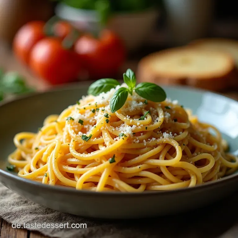 Spaghettik&uuml;rbis Herzhafte Ofenspaghetti Mit Knoblauch Parmesan Und Kr&auml;utern presentation