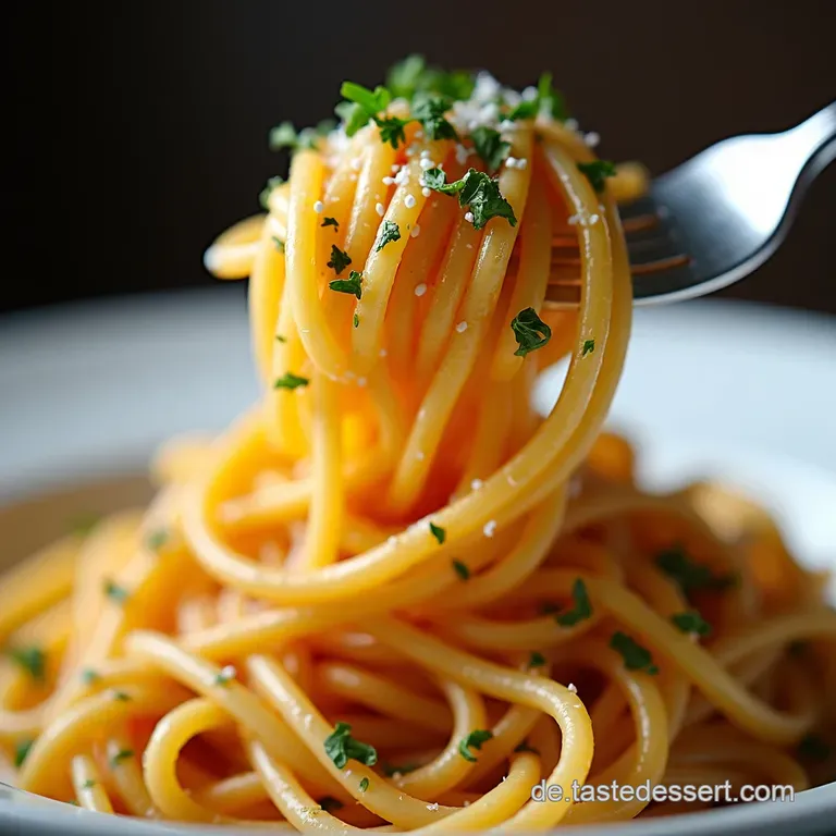 Spaghettik&uuml;rbis Herzhafte OfenSpaghetti mit Knoblauch Parmesan und Kr&auml;utern