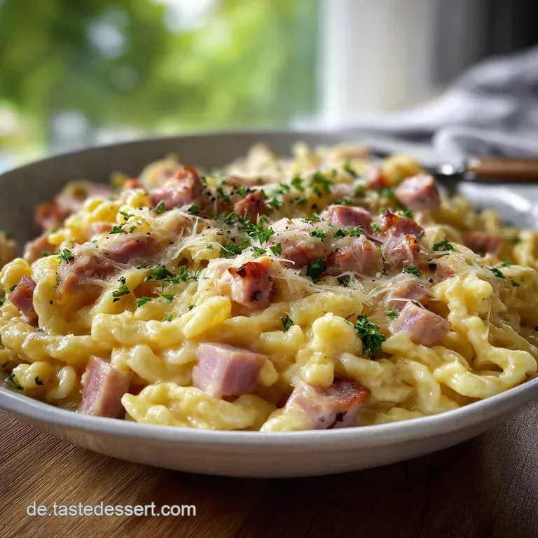 Sp&auml;tzle Schinken Pfanne Schnell One Pot Sp&auml;tzle Sc: In 25 Min Fertig