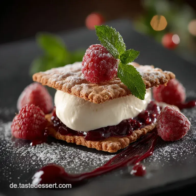 Spekulatius Dessert Mit Himbeeren: Der Cremige Weihnachtsklassiker Im Glas presentation