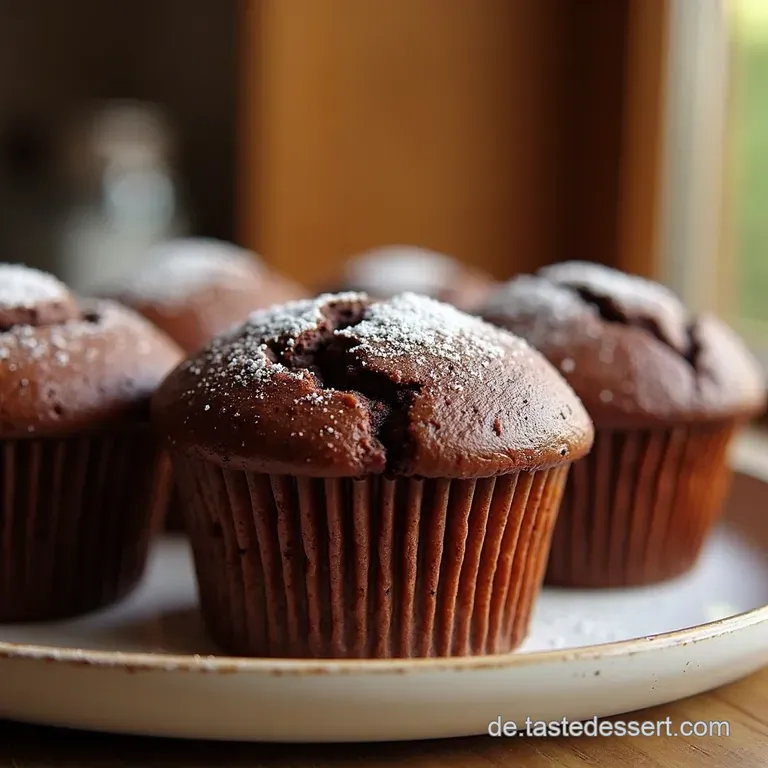 S&uuml;ndig Saftige Doppelschokoladenmuffins Der Klassiker presentation