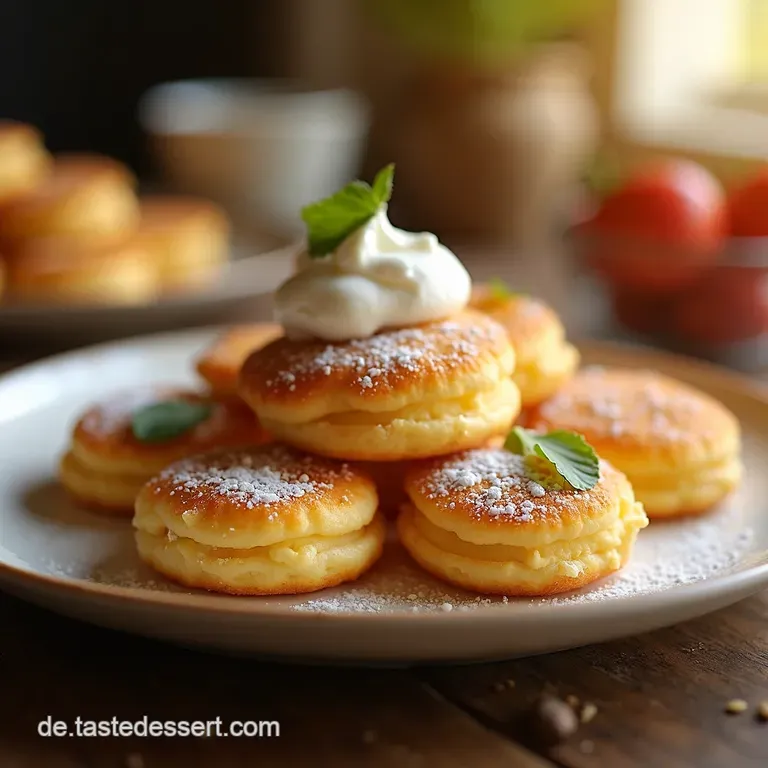 Super Fluffige Holl&auml;ndische Poffertjes 45 Min presentation