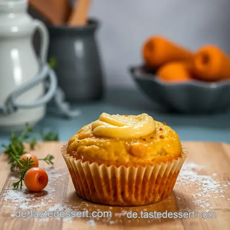 Super Saftige Karotten-Cupcakes mit Frosting presentation