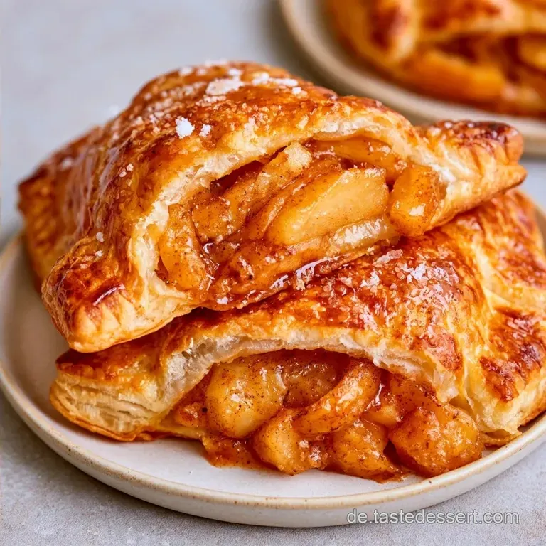 S&uuml;&szlig;e Bl&auml;tterteigtaschen im Airfryer mit &Auml;pfeln