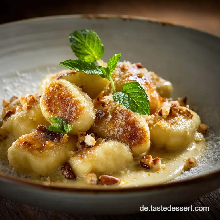 ZimtZuckerTräume Süße QuarkGnocchi in nussiger Butter