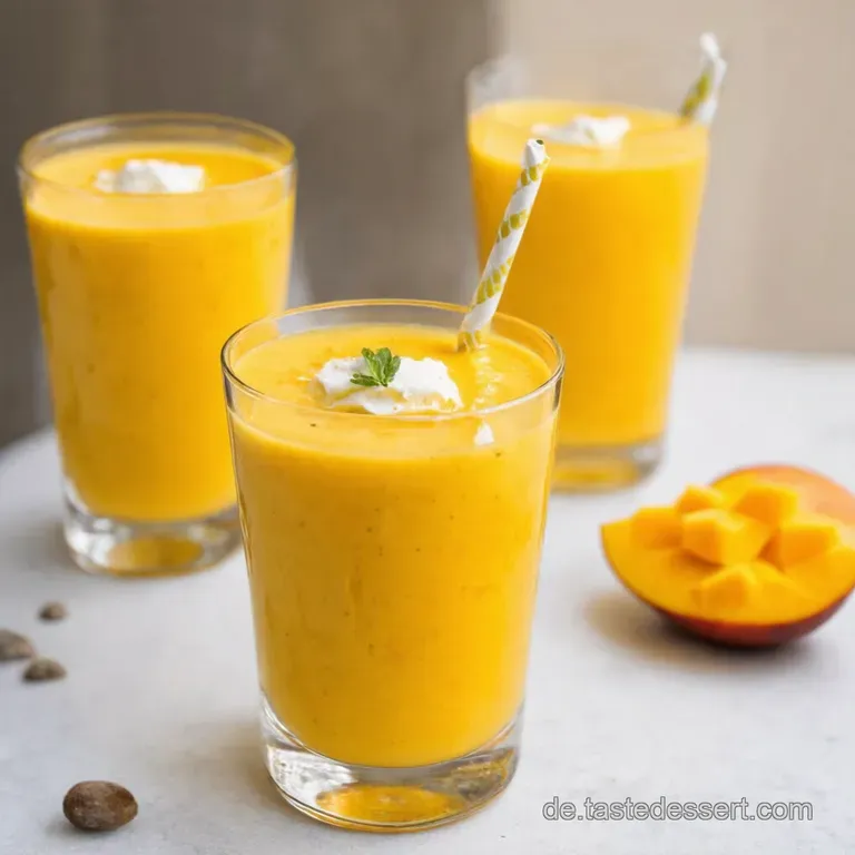 Tropischer Traum Im Glas Der Perfekte Mango Lassi presentation