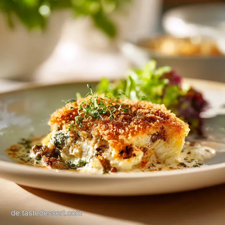 &Uuml;berbackener Spitzkohl mit Caf&eacute; de Paris Kruste Cremig w&uuml;rzig vegetarisch