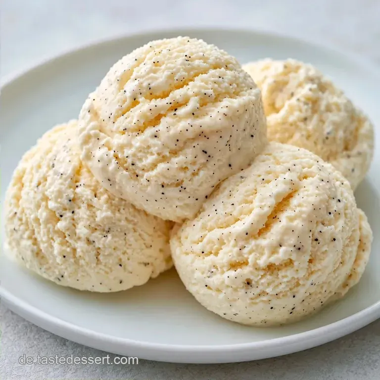 Vanilleeis mit Eismaschine: Cremig