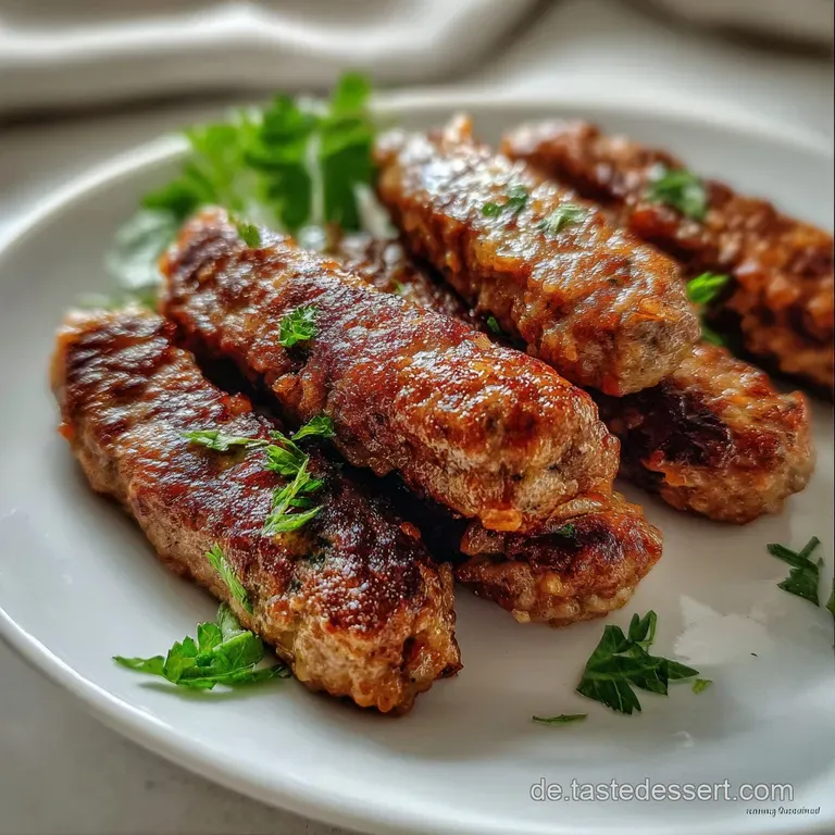 Vegane Kritharaki Cevapcici Herzhaftes Fusion Gericht