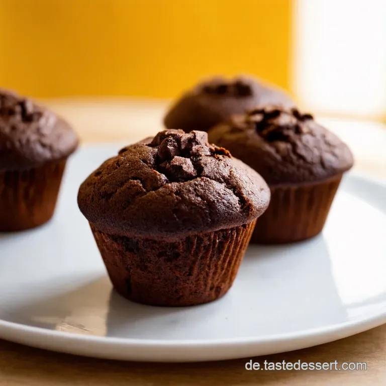 Vegane Schokobananenmuffins Der Saftige Gl&uuml;cklichmacher presentation