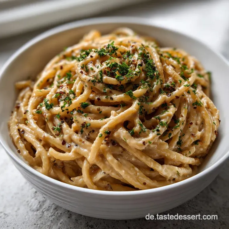 Tahini Pasta Vegan: Cremig in 25 Minuten presentation