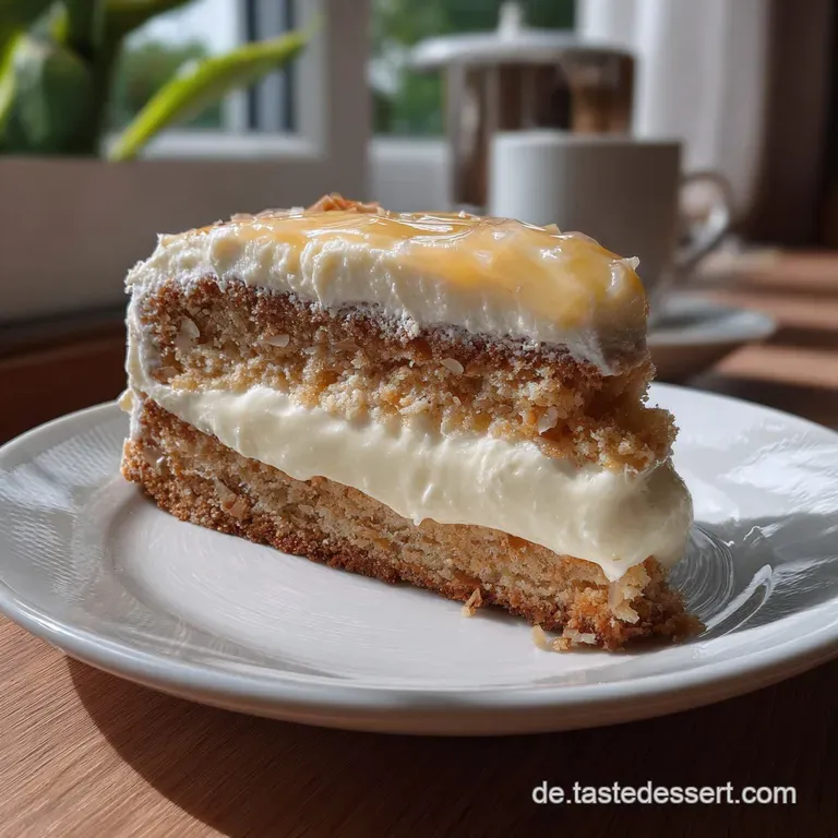 Vegan Bienenstich Cake: Klassiker mit Nusskruste