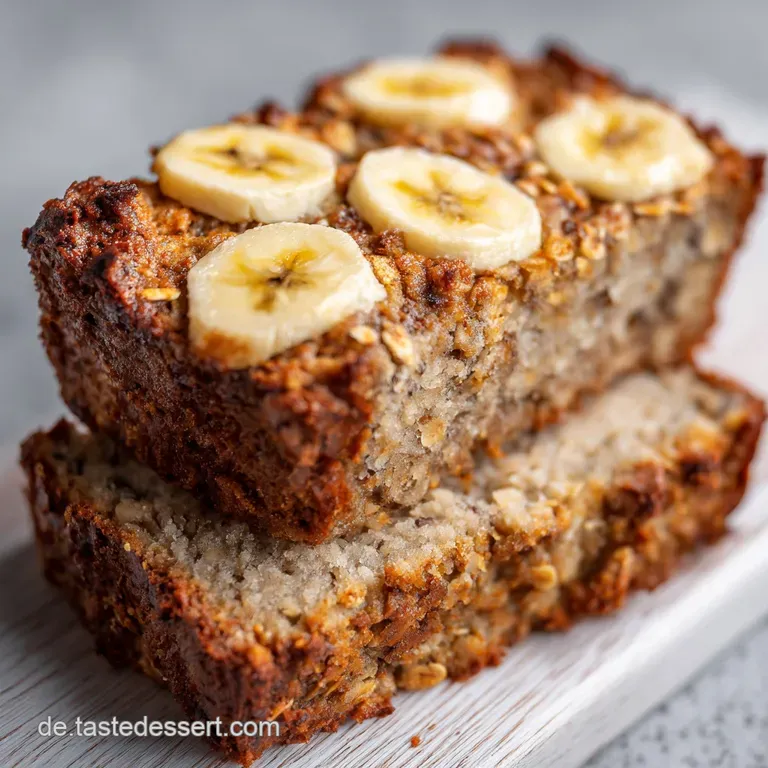 Einfaches Gesundes Veganes Bananenbrot Mit Haferflocken