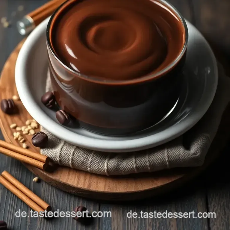 Verführerische Heiße Schokolade aus Dunkler Schokolade presentation