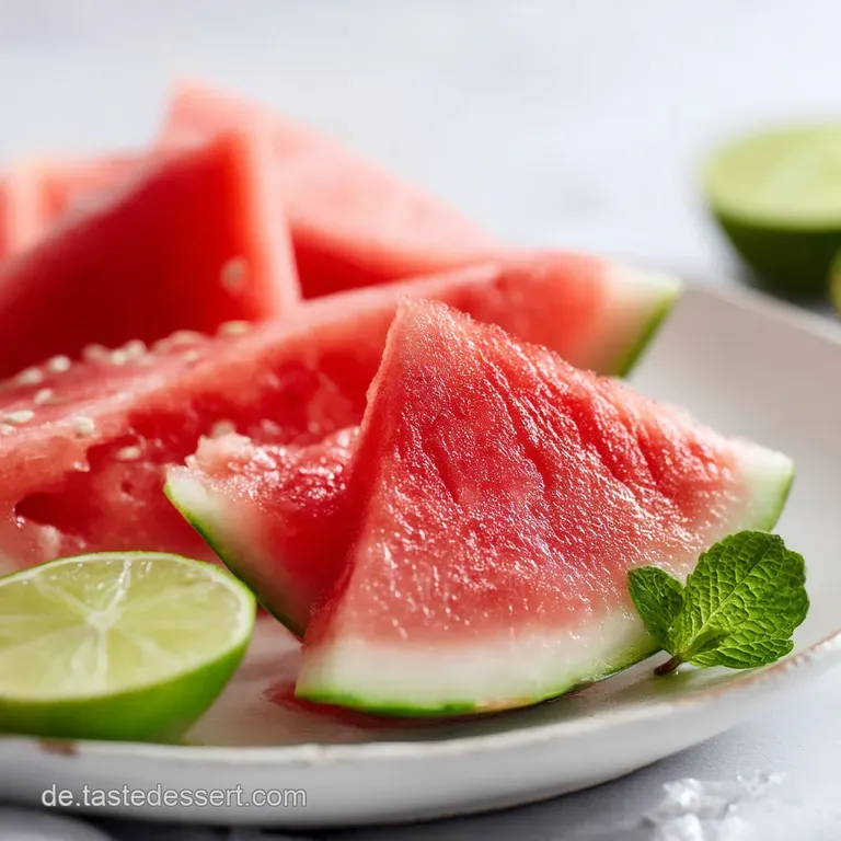 Wassermelonendrink: Sommerlicher Minz-Refresher presentation