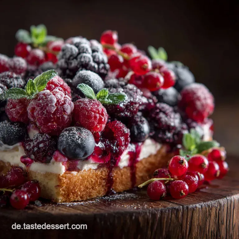 Winterlicher Blitzkuchen Mit Beeren Und Schmand: Saftig Cremig Und Superschnell. presentation