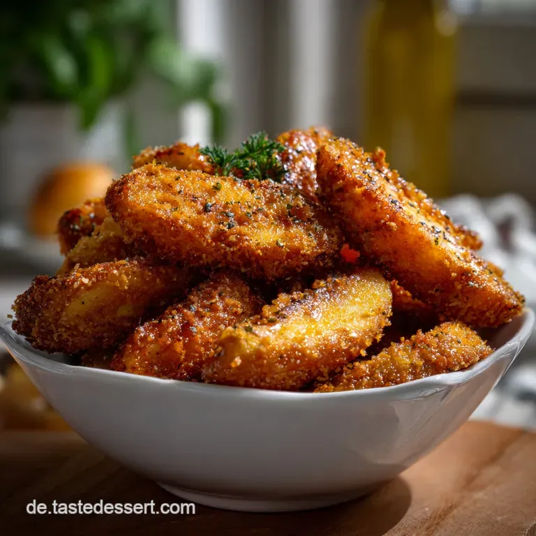 Wrzige Panierte Kartoffelspalten Selber Machen Einfaches