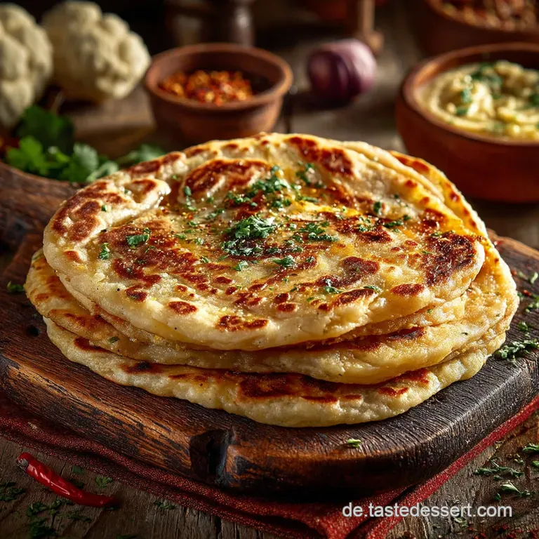 Der Goldene Blumenkohlhauch Authentische Gobi Parathas presentation