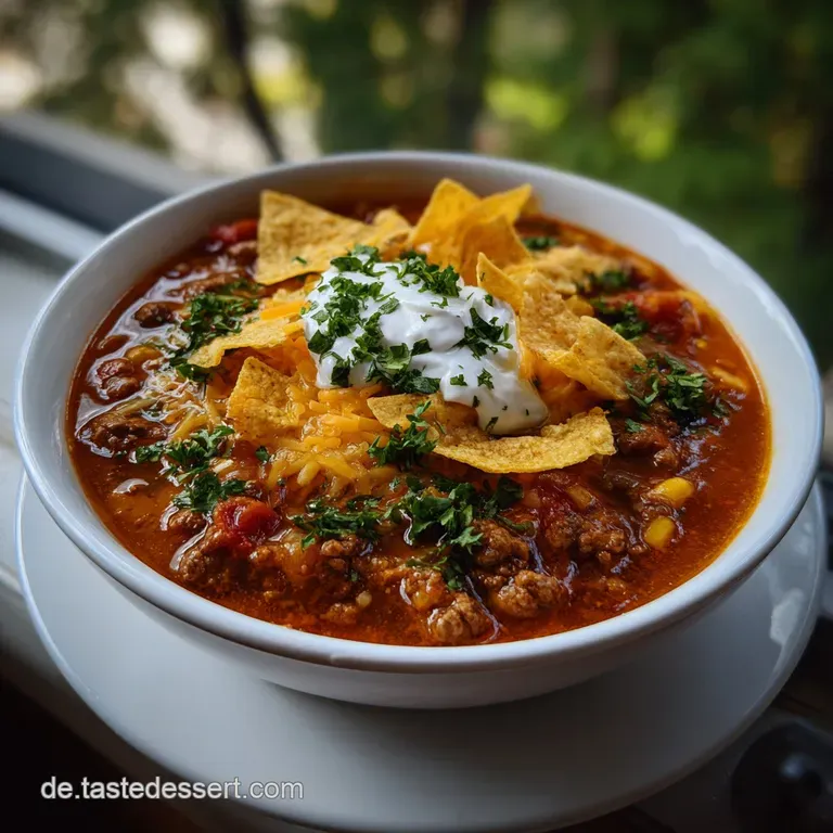W&uuml;rzige Taco Suppe mit Herzhaftem Aroma