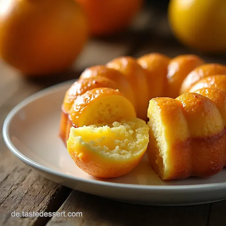 Zarte Zitronenminigugelhupfe presentation
