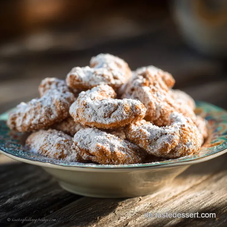 Weihnachtsleckereien: Omas Zartschmelzende Haselnuss-Vanillekipferl presentation
