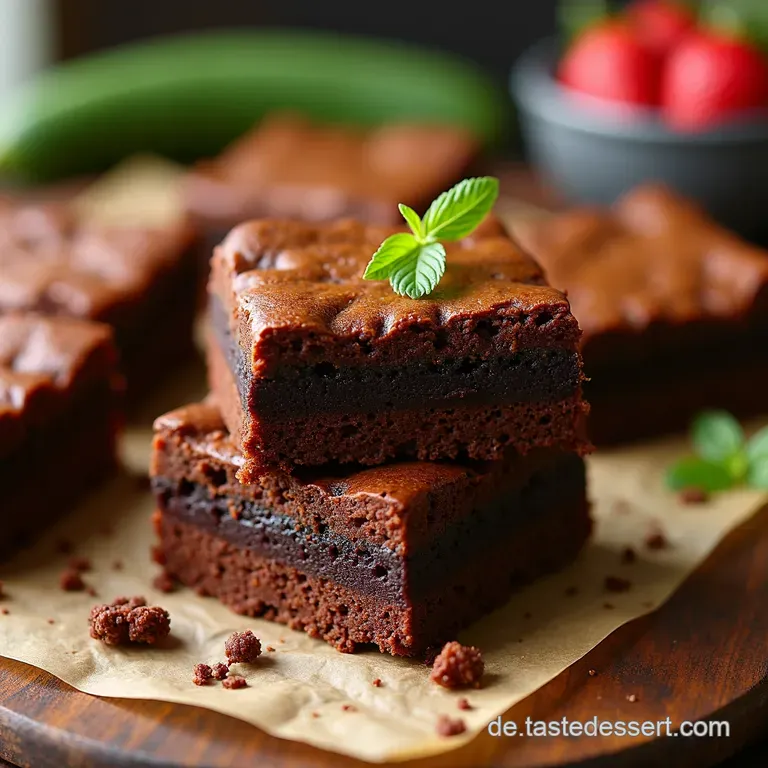 Zucchini Brownies Schokoladigsaftiger Genuss Ohne Reue presentation