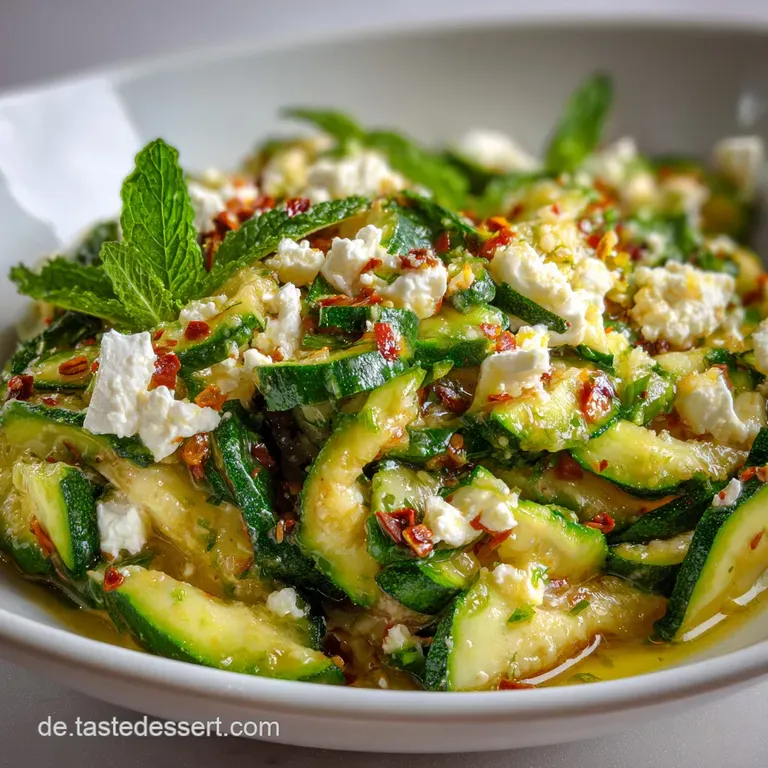 Zucchini Salat: Blitz-Version Mit Feta Und Minze presentation