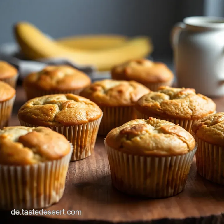 Zuckerfreie Bananenwunder Muffins presentation