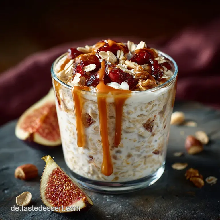 Herbstliche Zwetschgen Overnight Oats Mit Zimt Vanille presentation