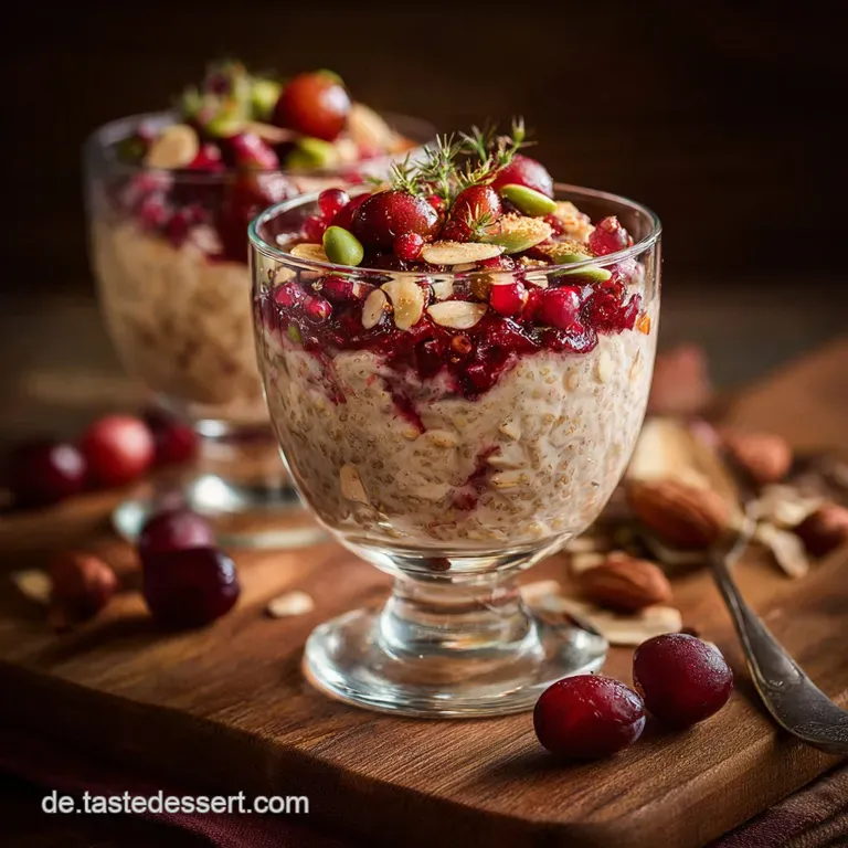 Herbstliche Zwetschgen Overnight Oats mit Zimt Vanille